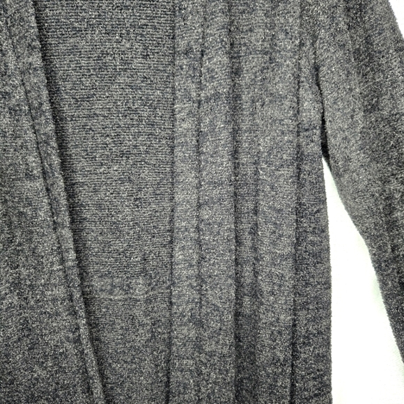 Barefoot Dreams Cozychic lite cardigan sweater.  Carbon/gray XL - Picture 7 of 14